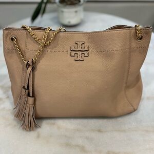 Tory Burch McGraw Chain Slouchy Leather Bag